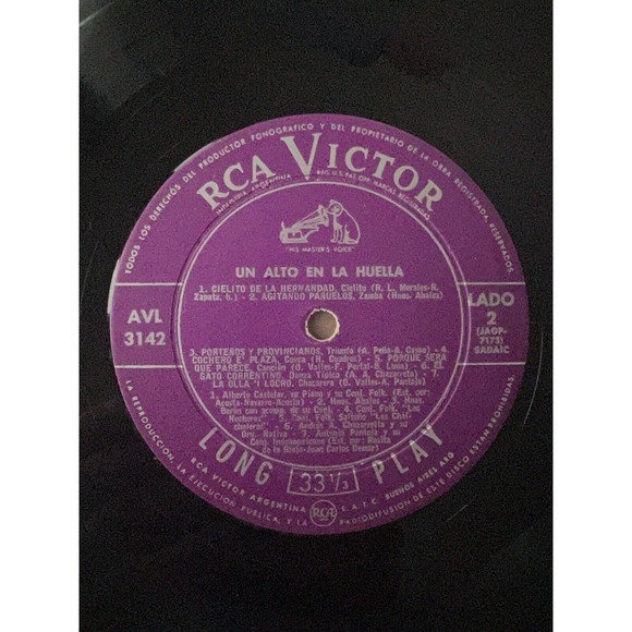 Un Alto En La Huella Temas Bailables LP RCA AVL-3142 VG Chalchaleros Nocheros - Picture 8 of 8